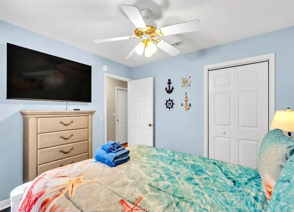 Walk 2 2Pools & Beach Front Back Covered Area Kids Rm Panama City Beach